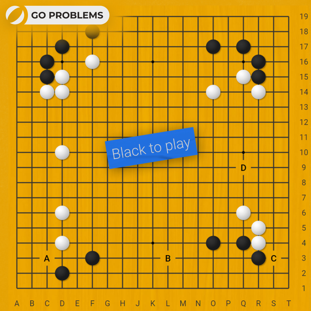 gomagic_org's tweet photo. Which Move Is Better For Black in Opening? 🤓

Share your solution in the comments!

👉 More Go problems in our free Skill Tree at https://t.co/bRhPBhynHf

#gogame #weiqi #baduk #goproblems #fuseki #opening https://t.co/HzJZ7RUQza