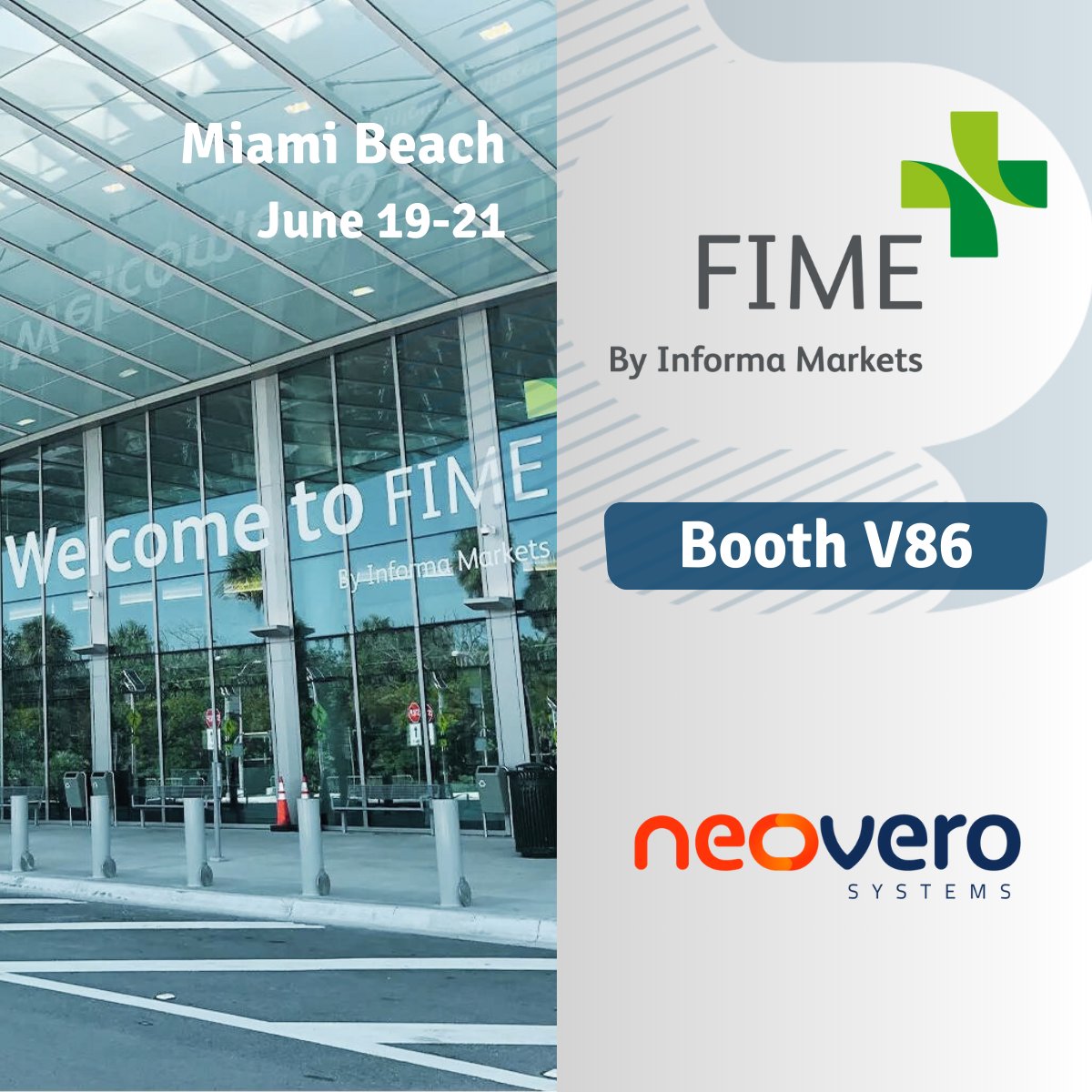 NeoveroSistemas's tweet image. Once again, Neovero Systems will participate in the FIME Show 2024.

We look forward to all those clients, colleagues and representatives who come to the Miami Beach Convention Center to visit us at our stand.

#Neovero #FIME2024 #CMMS #clinicalengineer #hospitalmaintenance