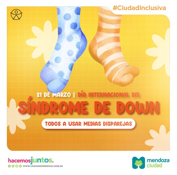 En el día mundial del #síndromededown me sumo al desafío de usar medias disparejas. 🧦

Te invito a qué juntos destaquemos la belleza en las diferencias.💫