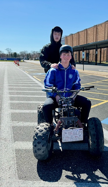 For their independent projects, David Rozenbergas and Adam Winkowski's learned about construction/electronics to build and wire a modern log cabin. Nicole Krystowczyk created a wind tunnel for her project on aerodynamics and Jason Dang and Jackson Slamowitz built an ATV. #207now