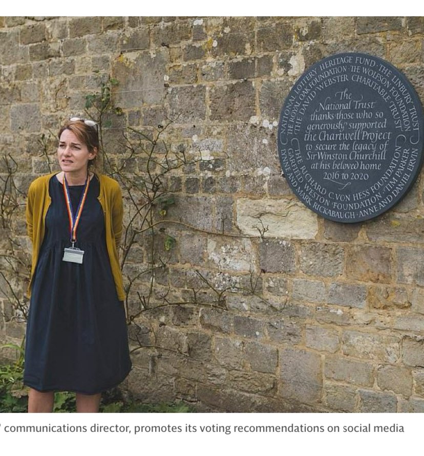 Always feel a bit trolled when the Telegraph uses this pic of me. I’m a woman who is sinfully proud of her cardigan collection and this mustard yellow one was an inferior lockdown emergency purchase. Proudly wearing the NT rainbow lanyard though 🌈 🌈