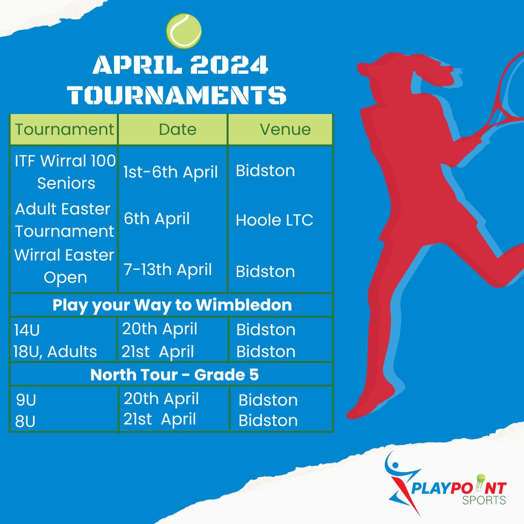 April is a straight up mad one.

Get involved!