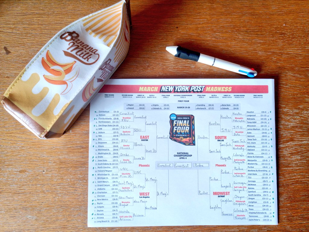 This spot in Spring is such a great part of the sporting year. Chaos everywhere. Let's go.
#MarchMadness2024