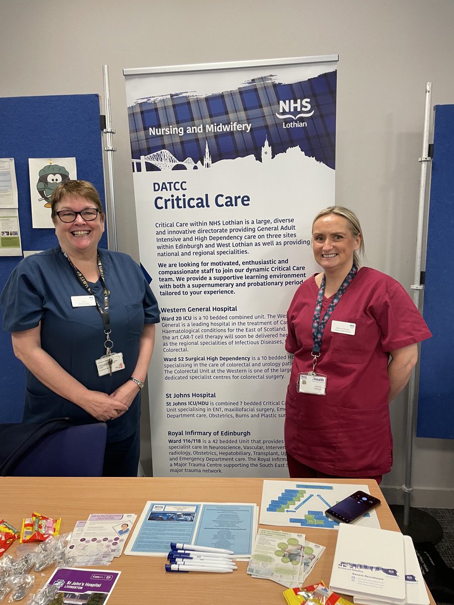 Another great event promoting #nursingcareers ⁦@StirUni⁩ for ⁦@NHS_Lothian⁩ #Agreatplacetowork
