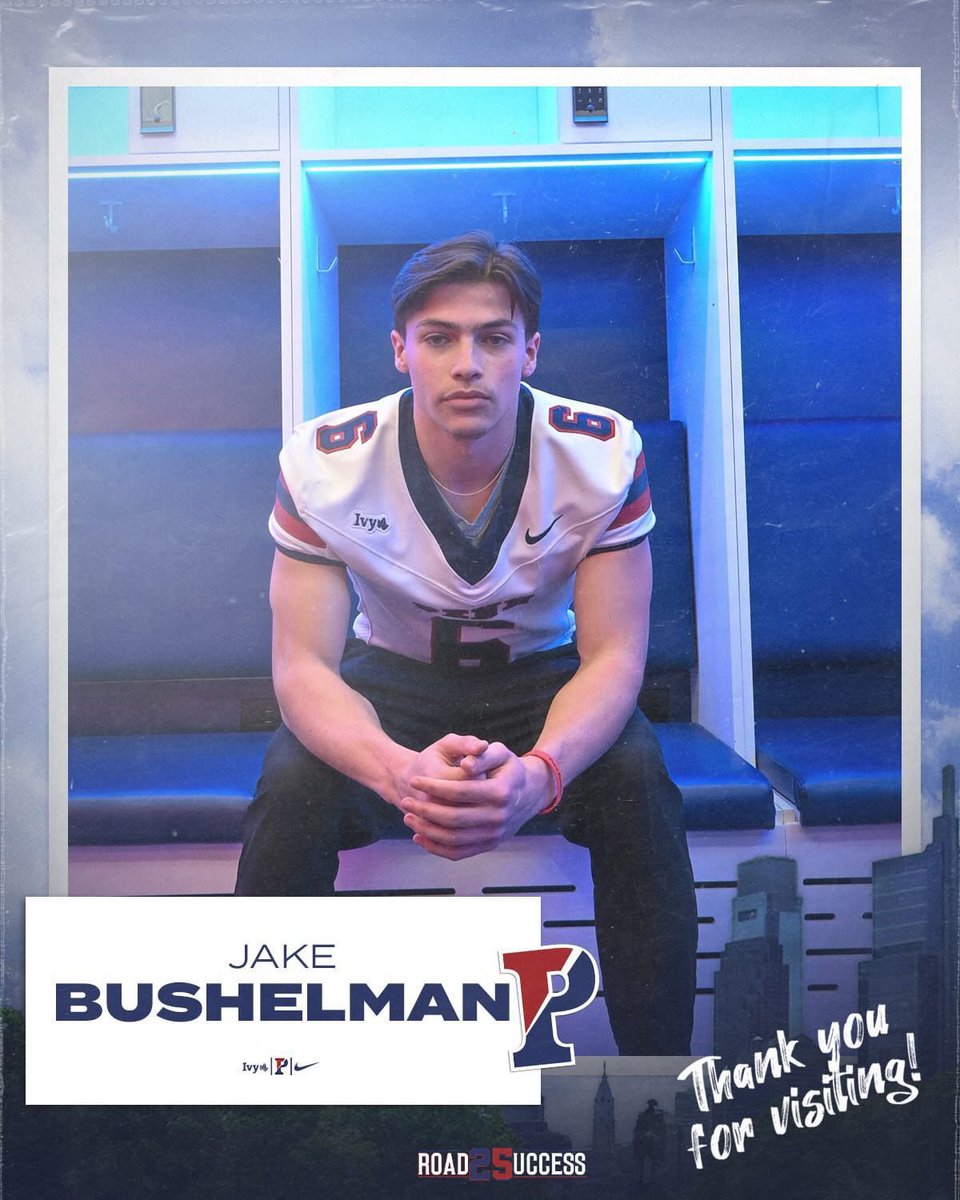 JakeBushelman's tweet photo. Thank you to @CoachDupont and @PennFB for having me for a great junior day visit this past weekend!! https://t.co/lJIQY97iDh
