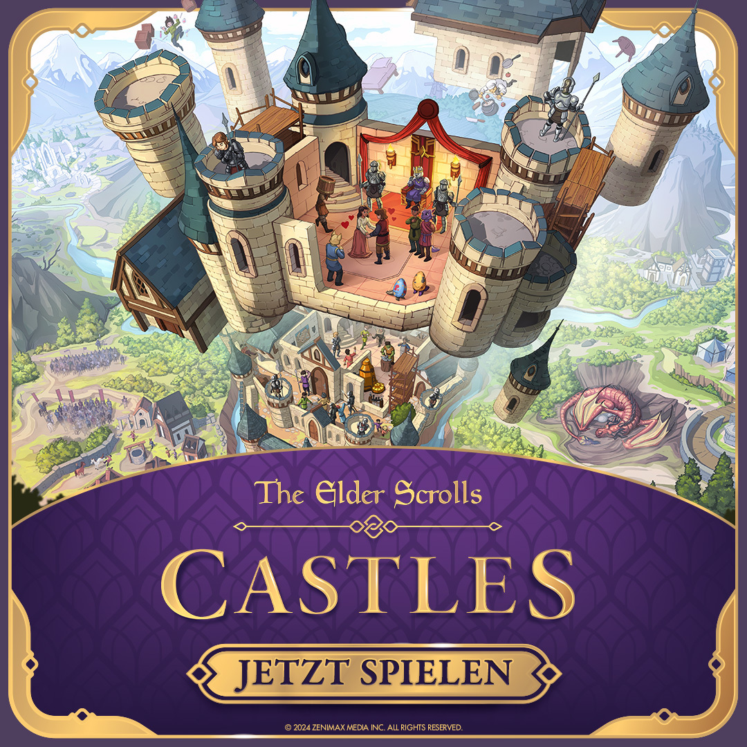 The Elder Scrolls: Castles, das neueste Mobilspiel des Bethesda Game Studio-Teams, das auch hinter Fallout Shelter stand, ist jetzt in Deutschland erhältlich!

In Castles baust du deine eigene Dynastie auf, wo jeder Tag in unserer Welt einem Jahr in der Welt des Spiels