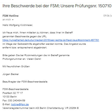 iewgf's tweet photo. Bericht der #Müllabfuhr: 2 #Altlasten mit illegalen Links auf das #Engelwerk-Sprachrohr #WikiMANNia wurden entsorgt.
1 #Hetzblog mit #Diffamierungen, betrieben von #Stuart_Styron (damals #Arnsberg) und ein #Posting auf #Junge_Freiheit sind offline. Dank an unsere #InformantInnen! https://t.co/CzIm8yzY94