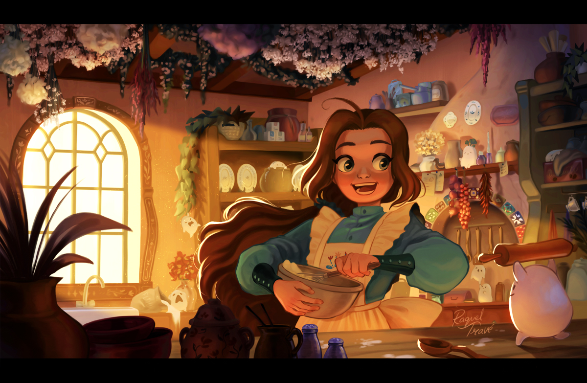 A little baker with little helpers 👩‍🍳✨