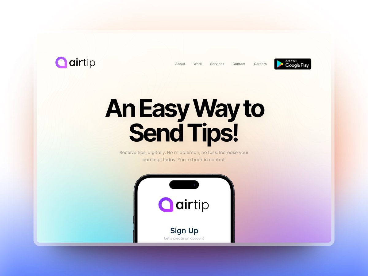 abdolamunir's tweet photo. I've done a design roast of landing page for @airtip_app
Let me know what you guys think! 💬
#design #roast #designroast #landing #landinpage #saas #startup #agency https://t.co/sNC65aUYZu