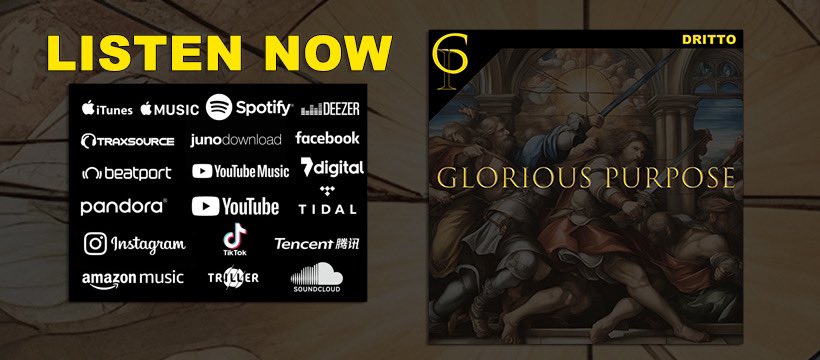 ⚔️Glorious Purpose is out now worldwide 🌎 on all major streaming & download platforms 📯 Search “DRITTO” on whatever service you use ! #nyc #newyorkcity #new #music #photography #mmw #bigroom #stream #download #DRITTO