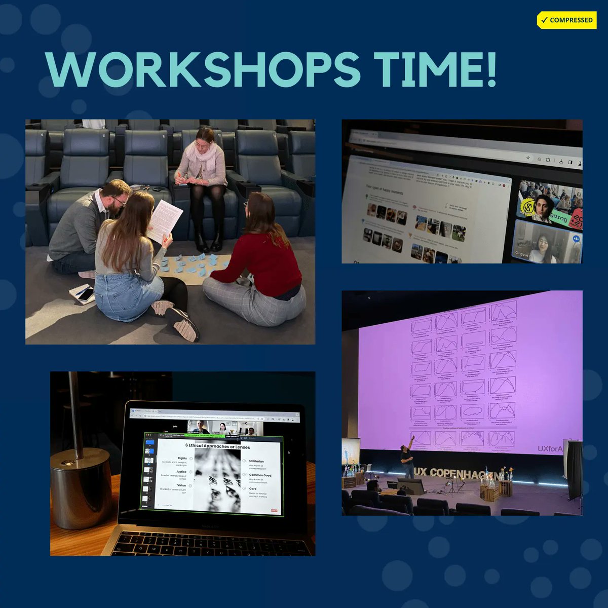 Today's great workshops:
🌟 UX for AI: A Framework for Product Design <a href="/designcaffeine/">Greg Nudelman</a>
🌟Unlock the Power of Object-Oriented UX Piotr Wójcik
🌟Joy in the Age of Degrowth: Visualizing Sustainable Happiness Beyond Consumption <a href="/Qingyue_data/">Qingyue Li_data</a>
🌟Tech Ethics for Practitioners @LisaTalia