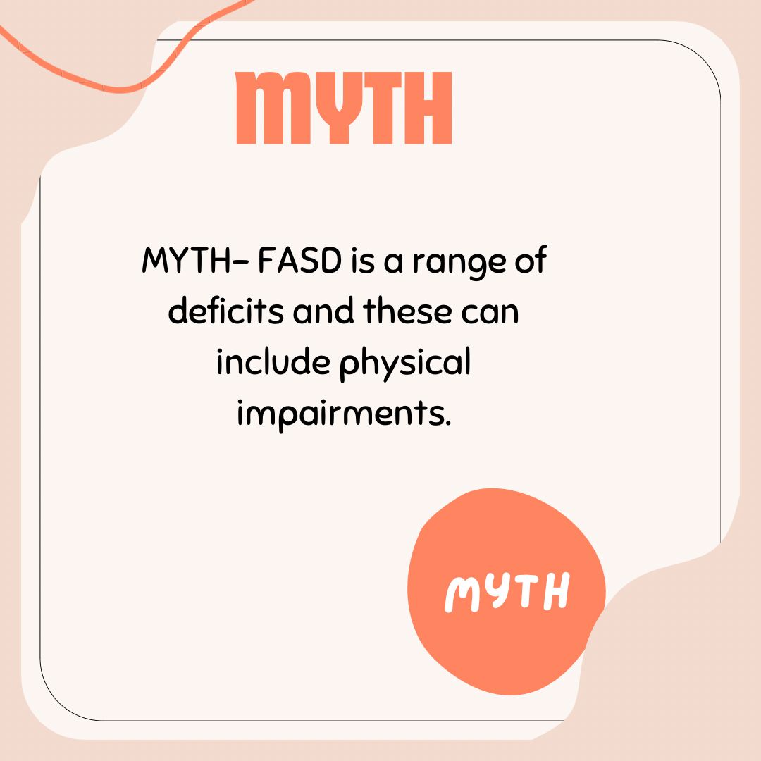 Myth-busting Foetal Alcohol Spectrum Disorder (#FASD) this #nuerodiversityweek2024 Can you tell the ✅️facts from the ❌️myths? What else have you seen in practice around FASD? 🧠share your top tips!