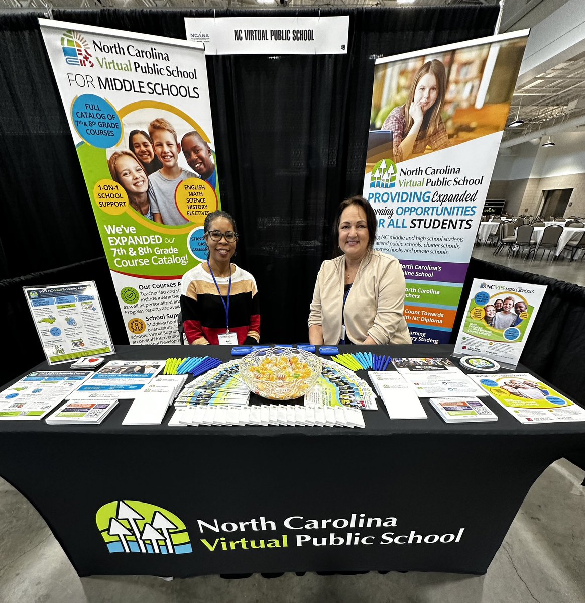 We’re exhibiting at NCASA! Come chat with us about how we can support your school at booth 49! #WeAreNCVPS #EdLeadership2024