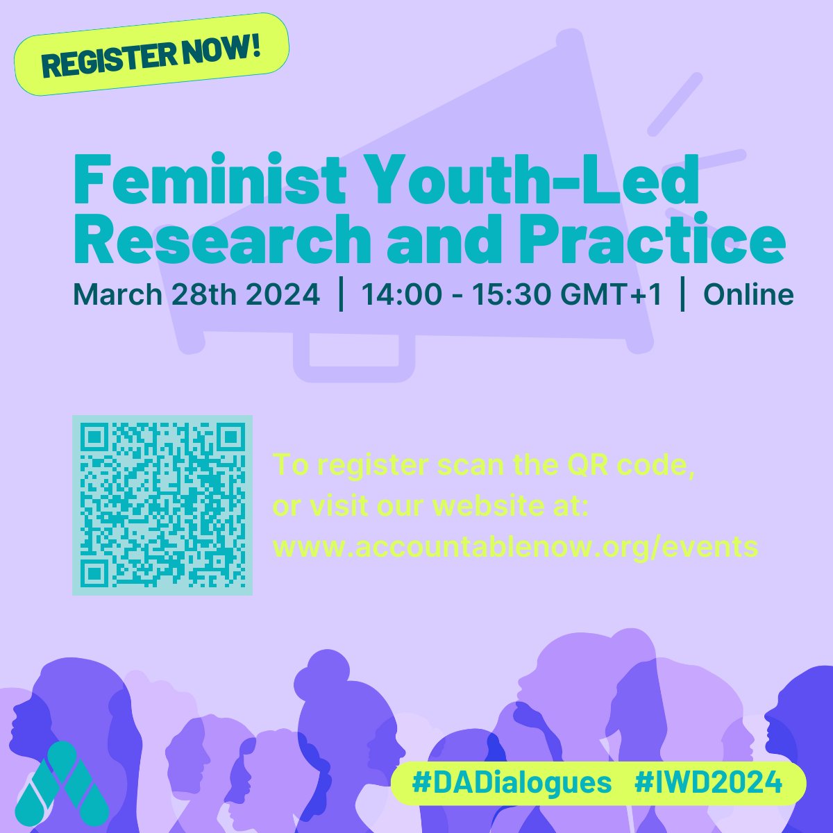 We’re only 1 week away from our #DynamicAccountability Dialogue event!

Join us for a critical conversation on how #civilsociety organisations can be accountable while supporting #feminist youth-led movements. Stay tuned and register here: lnkd.in/gzEzX7xc