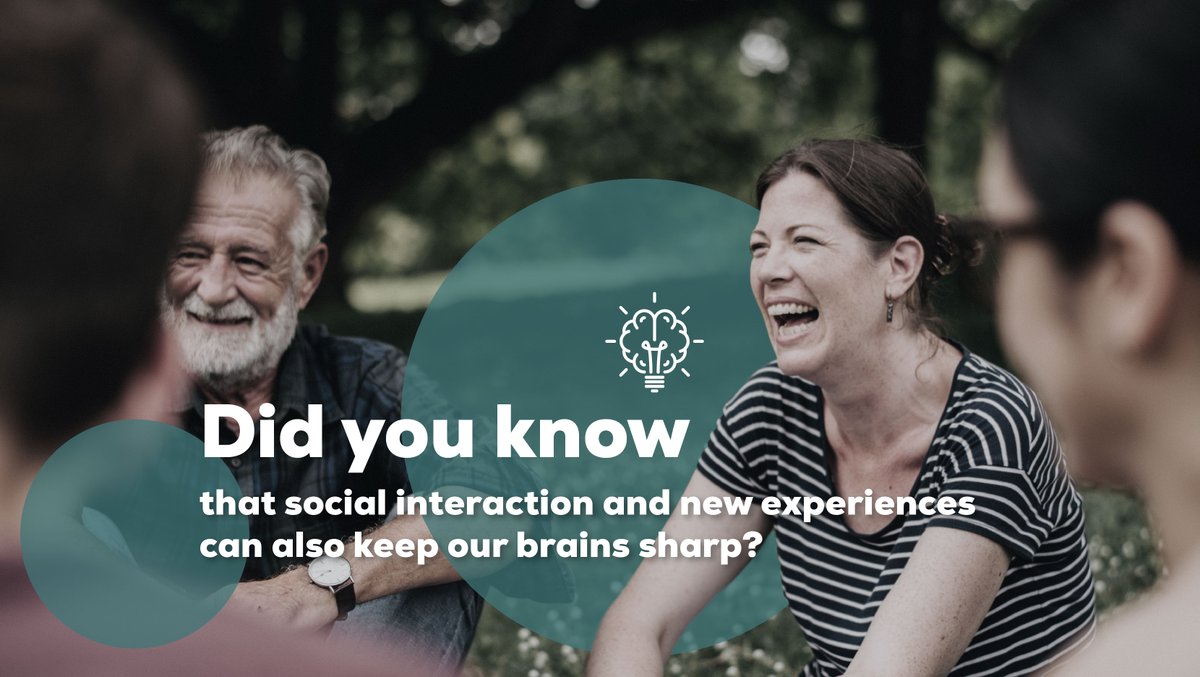 force_comm's tweet photo. It’s time to take inventory of your brain health! You may know that diet, exercise, sleep, and stress management impact your brain, but did you know that social activities and new experiences can also help protect against cognitive decline? Learn more at https://t.co/Ff6fwTDk5n https://t.co/VDtHwZJ33d