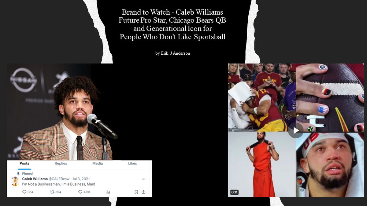 Brand to Watch - Caleb Williams - Chicago Bears QB1
Future Pro Star &amp; Generational Icon for People Who Don’t Like Sportsball

hubs.li/Q02qgw3l0