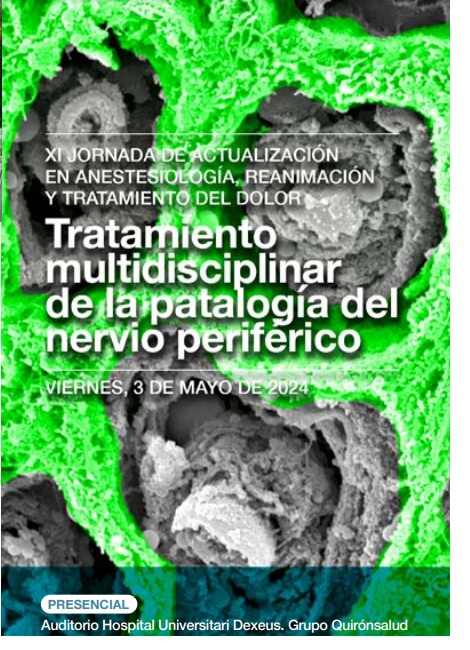 Ya te puedes inscribir en nuestra Jornada "Tratamiento multidisciplinar de la patología del nervio periférico" anestesiadexeus.com 
VIERNES, 3 de MAYO #formacióncontinua