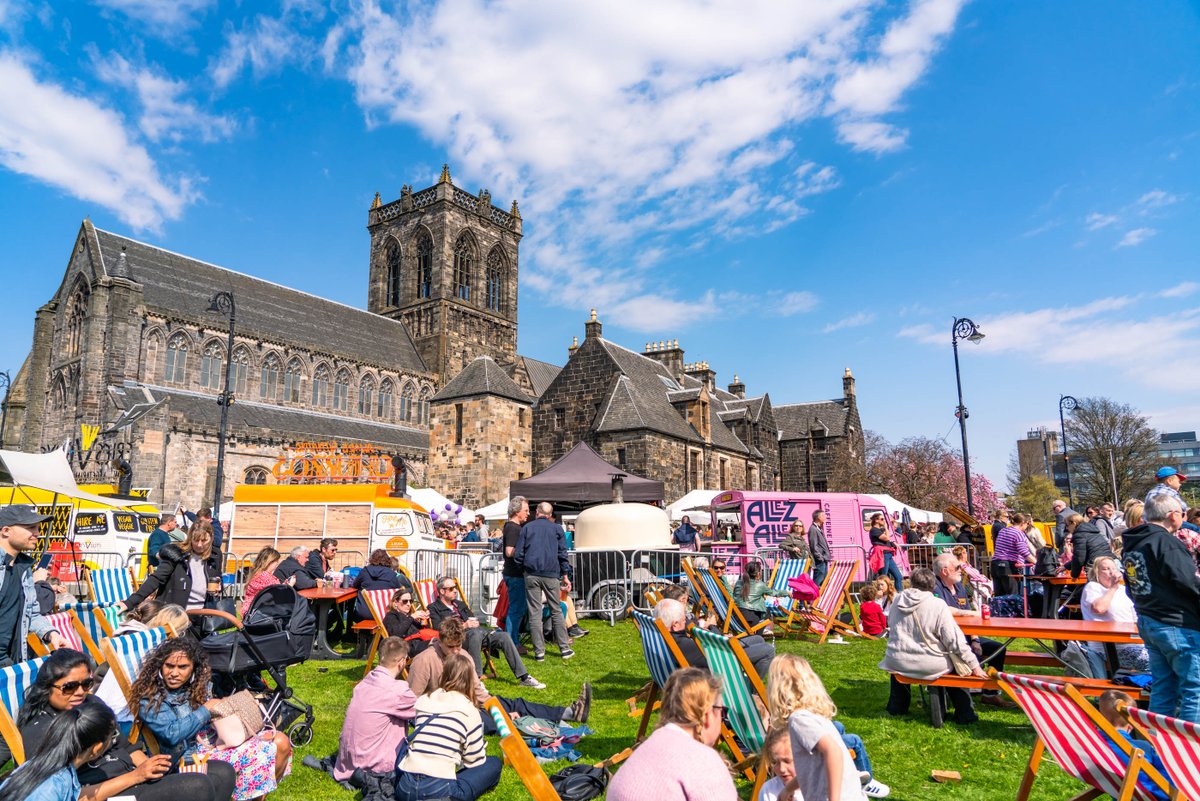 Paisley Food and Drink Festival will return next month offering a two-day taste sensation of vibrant street food markets and food vendors offering dishes from around the globe as well as licensed bars, entertainment, and foodie-fun for everyone to enjoy. paisley.is/featured_event…