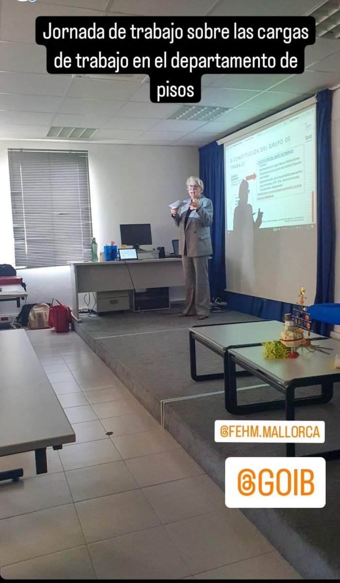 Jornada de trabajo del <a href="/Ibassal_Goib/">IBASSAL (GOIB)</a> ,  <a href="/fehmallorca/">FEHM</a> y <a href="/ASHOME_Menorca/">ASHOME</a> para analizar las cargas de trabajo, en esta ocasión de las camareras de piso