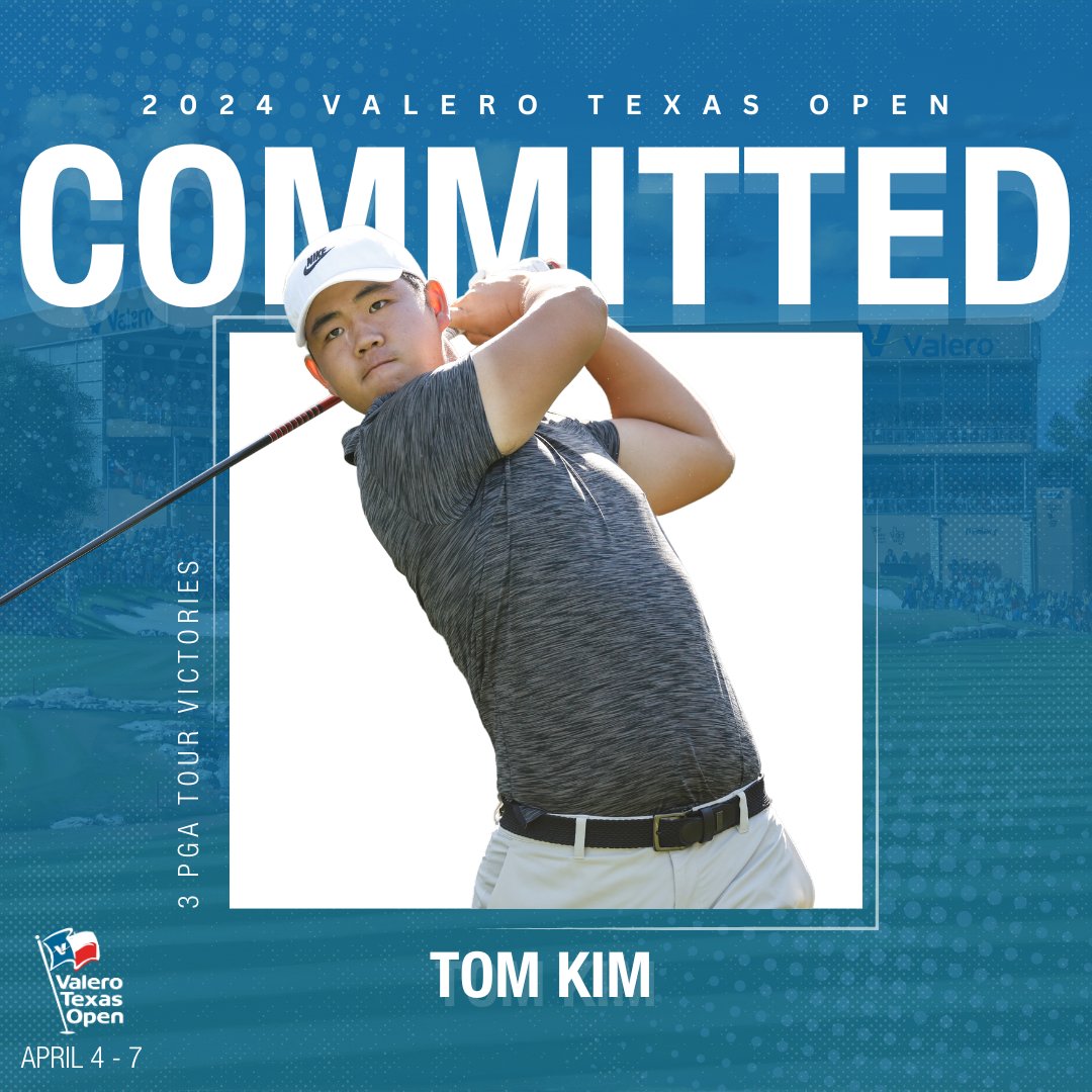 🚨COMMITMENT UPDATE🚨 2 more of the best are making their way to @tpcsanantonio in 10 days! We want to welcome Hideki Matsuyama and Tom Kim to our 2024 #ValeroTexasOpen field!