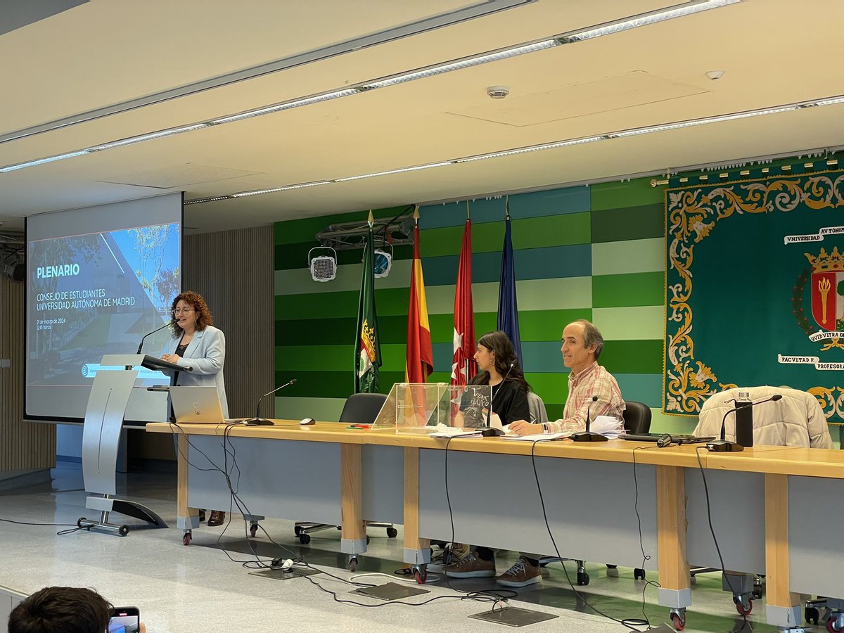 JavierOubina's tweet photo. Elecciones al Consejo Estudiantes @UAM_Madrid @ceuam enhorabuena a las 4 candidaturas por exposición de programas estudiantiles (Diego Fdez., André Converset y Marc Fuentes) y felicidades a Alejandro Pérez Zamora por convertirse en nuevo Portavoz en sustitución de @albalironleon https://t.co/mHaTviYNMb