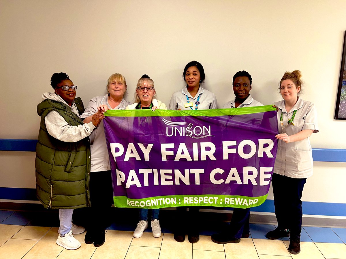 HCA leads organising committee after their meeting today at QEH 💪 our committed members coming in on their days off & on their breaks to attend 👏 all now going off to push the next phase of the collective grievance! Proud! #PayFairForPatientCare #teamUNISON💜💚