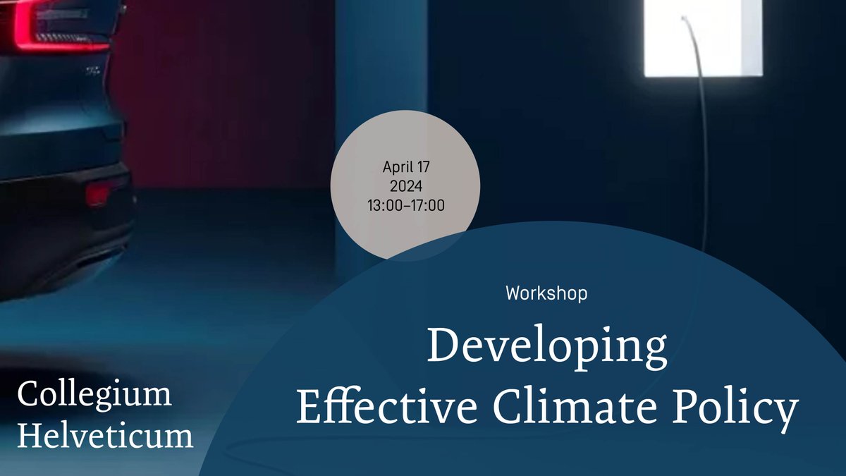 This workshop by Kenneth Gillingham (@YaleEnvironment) presents cutting-edge insights from economics, political science, and political economy on how to address climate change. tinyurl.com/27paj6xu @comp_simon @BjarneSteffen @ubscenter @econ_uzh @max_filippini @ETH_EPG