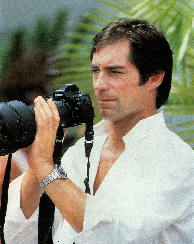 Timothy Dalton photographing the filming of Licence To Kill in 1989. #JamesBond #TimothyDalton