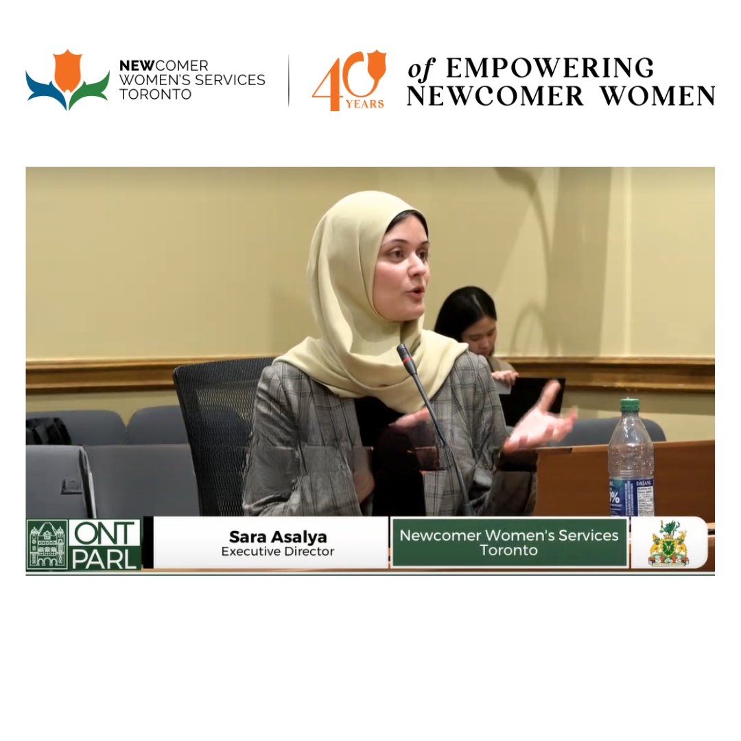 Our Executive Director, @saraasalya, supports the proposed amendments to Bill 149, prohibiting Canadian work experience as a job requirement and promoting pay transparency. Thanks to Minister @piccini for his leadership in supporting the immigrant community.

#WorkingForWorkers