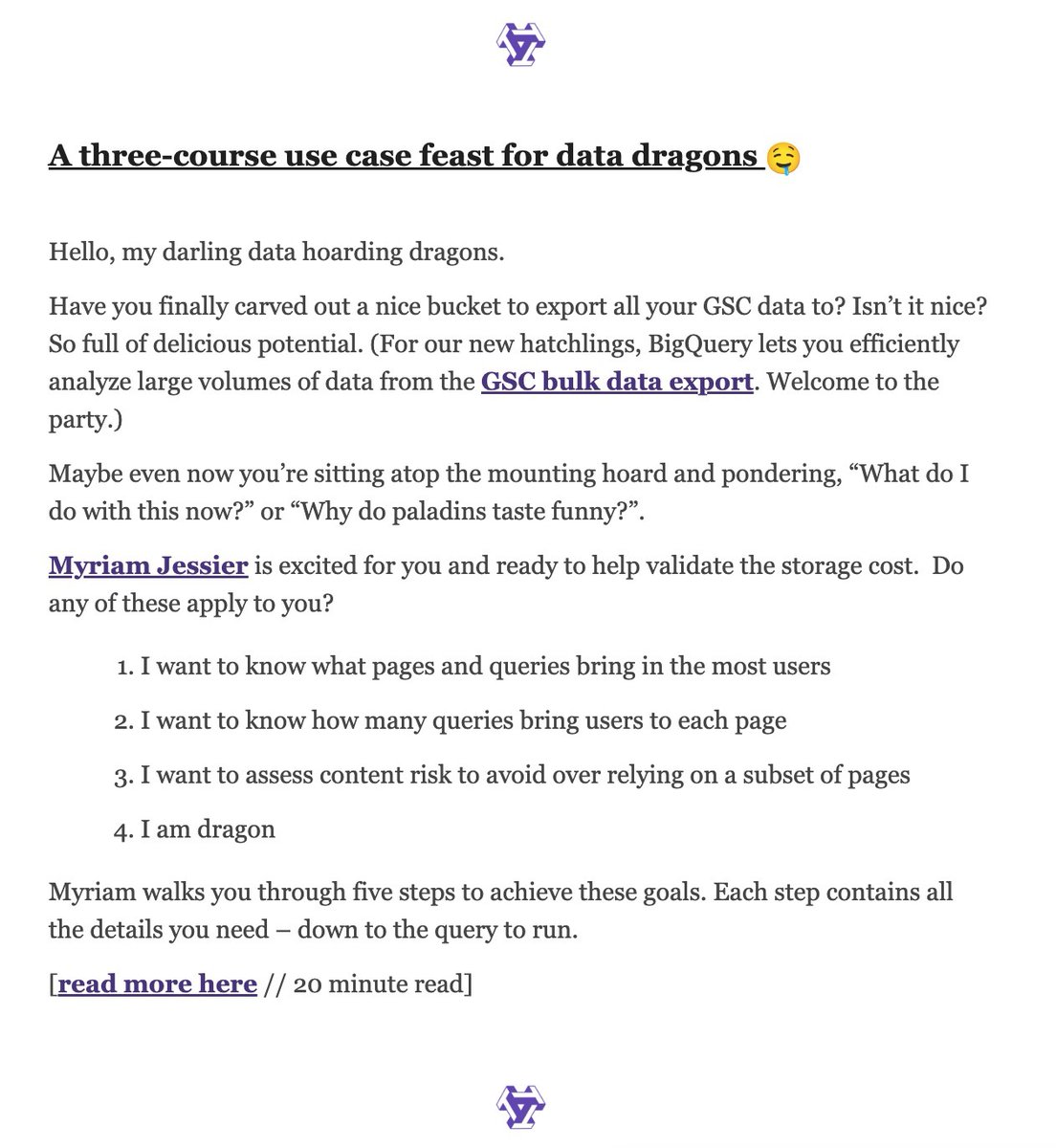 nick_eubanks's tweet image. and @Jammer_Volts does it again with this week's edition of #RichSnippets; If you liked it then you shoulda put a link to it
Stop missing out: trafficthinktank.com/rich-snippets/
