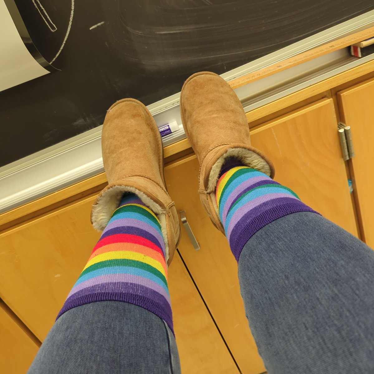 Rocking my socks for #WorldDownSyndromeDay <a href="/FletchersSrPS/">Fletcher's Creek Sr. PS</a> <a href="/PeelSchools/">Peel District School Board</a>