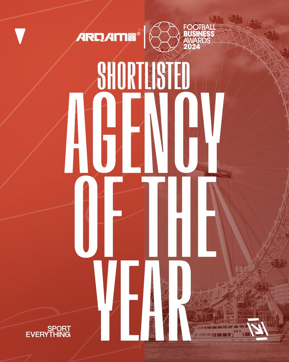 𝐅𝐈𝐍𝐀𝐋𝐈𝐒𝐓𝐒 🌟

ARQAM shortlisted for Agency of the Year at the 2024 Football Business Awards <a href="/SBAandFBA/">Football Business & Sports Business Awards</a> ✅

Kudos to the incredible team behind this work at ARQAM and to our clients &amp; partners who enable us to be part  of the most exciting projects in sport. 

#FBA24
