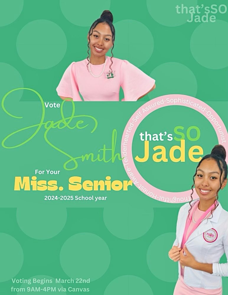 My player jade Smith running for Mrs Senior at MVSU 
I'm so proud