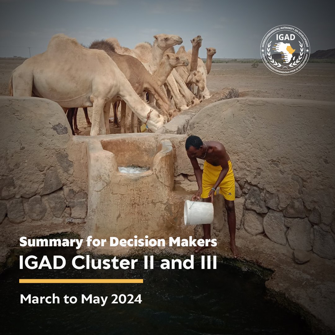 IGADsecretariat's tweet photo. #IGADUpdates
Our Climate Adaptation and Pastoralist and Livestock centers, @icpac_igad and @ICPALD, held the third Sub-regional Climate Outlook Forum (Sub-COF) for the March-May (MAM) 2024 seasonal outlook for IGAD Cluster II and III (Borena/Marsabit-Moyale Cluster and Mandera Cluster).
The workshop took place in #Moyale, #Ethiopia 🇪🇹 with the objective of improving access by the #HornofAfrica’s cross-border pastoral communities for early and effective response and co-producing cross-border seasonal climate outlook.
📑 Download the Summary for Decision Makers for #IGAD Cluster II and III here ➡️ https://t.co/1AbtRW3yBC