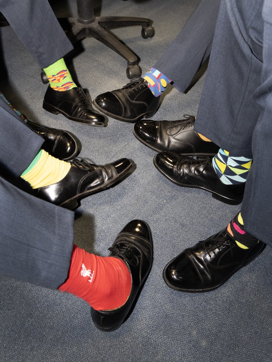 On Down Syndrome Day our Senior Air Traffic Controller brought his son Albie to work to see what he gets up to. Personnel across the Station supported Down Syndrome Day by wearing odd and brightly coloured socks in return for a donation to: downsyndromeuk.co.uk