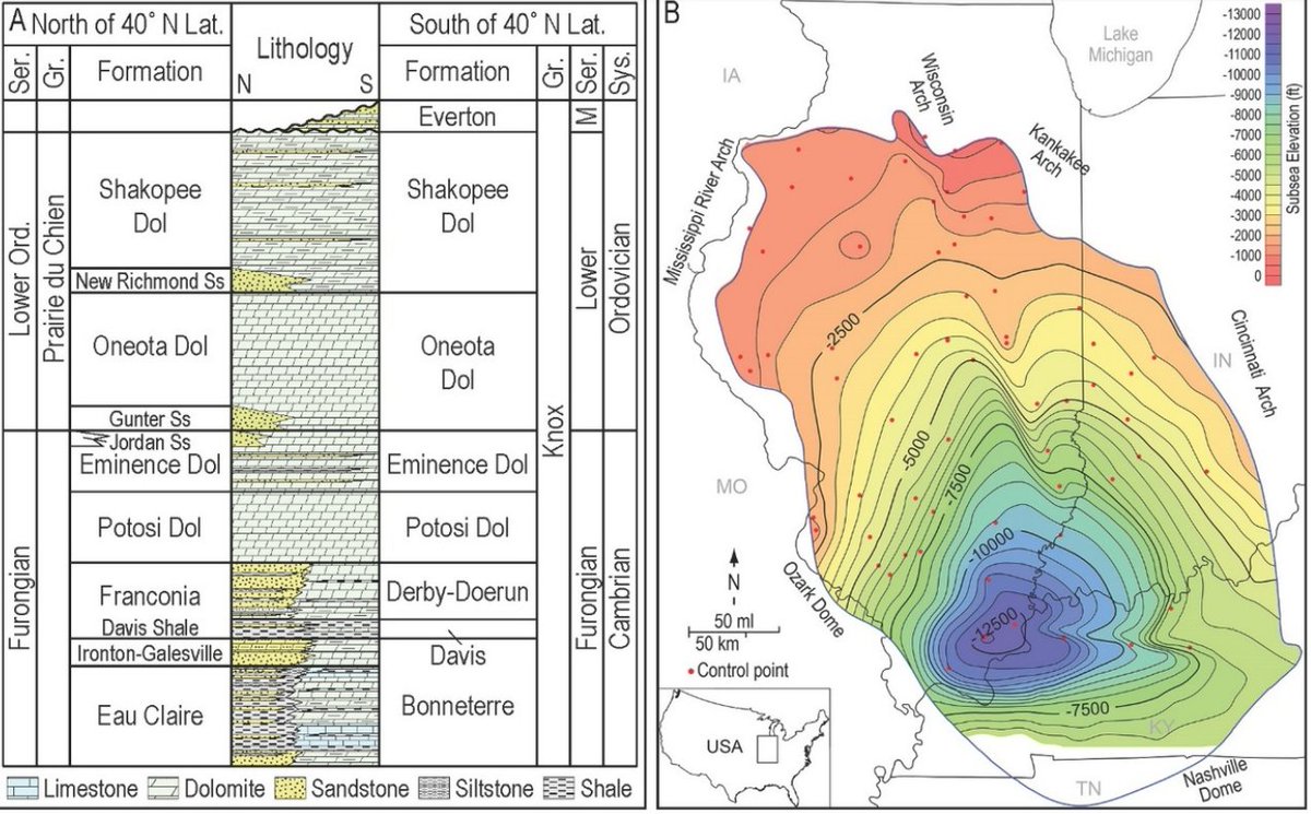 🔍Unlocking the mysteries of ancient carbonate landscapes beneath our feet! Cambrian Dolomites in Illinois reveal multiple paleokarst events. Read all about it in Lasemi &amp; Askari 2024: Multiple Paleokarst Events in the Cambrian Potosi Dolomite: doi.org/10.2110/001c.9…