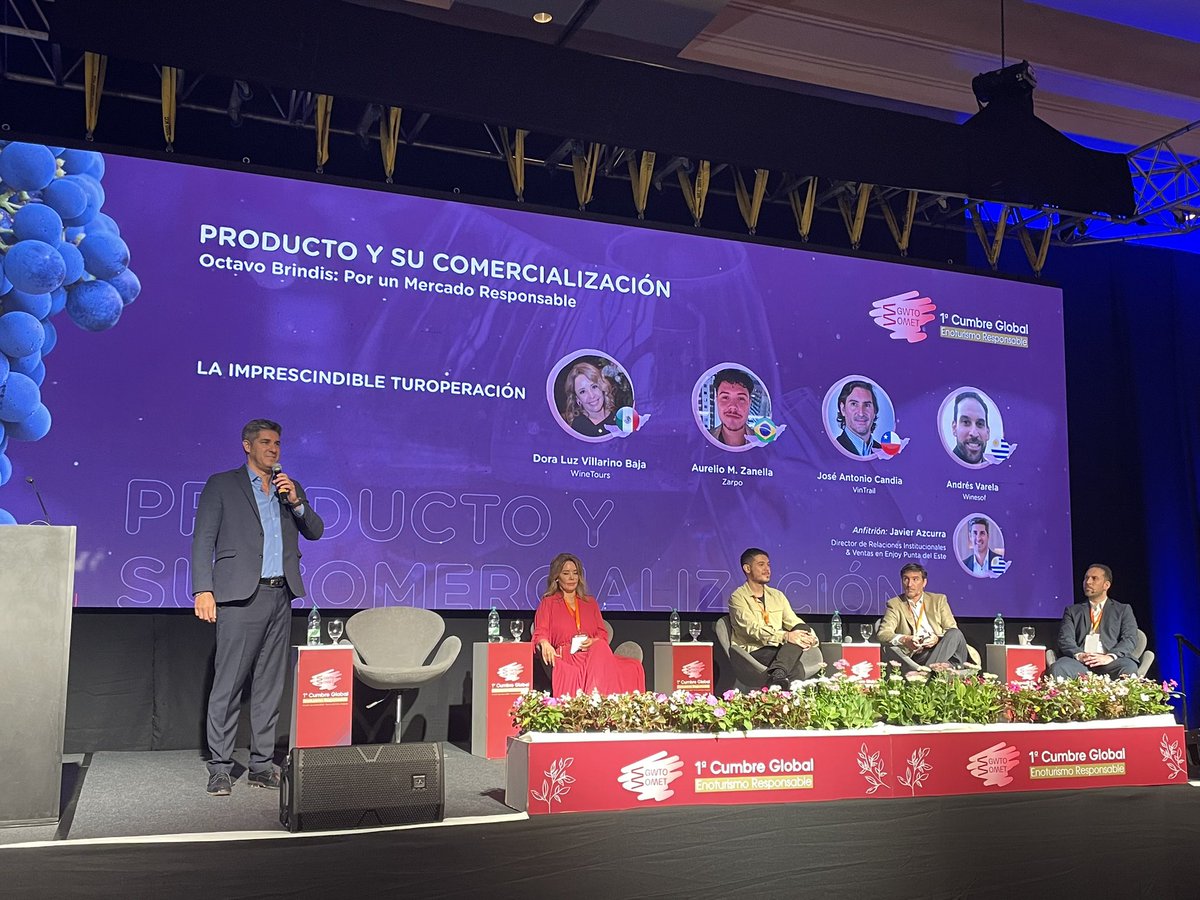 En la Cumbre de Enoturismo <a href="/Javi_Azcurra/">Javi Azcurra</a> presenta #PuntaWineTrips la propuesta que ofrece <a href="/EnjoyPde/">Enjoy Punta Del Este</a> experiencias que unen el turismo la gastronomía y las bodegas de #Maldonado.