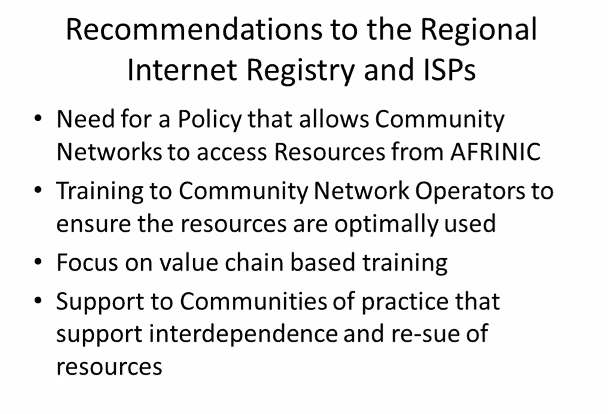 Internet Development Initiatives-Africa! @otienobarrack shared #CommunityNetworks journey, licensing as service providers vs. infrastructure risks. @michukis offered ISOC peering Infrastructure & interconnection @AFRINIC African DNS support for internet infrastructure operators