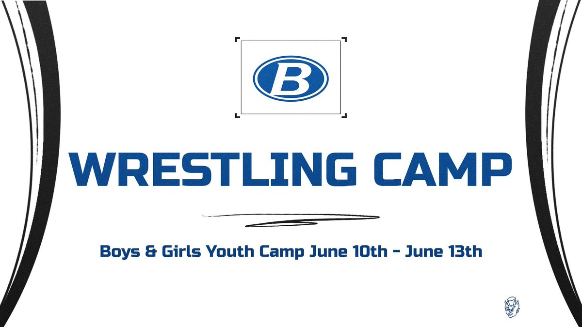 Youth Wrestling Camp 

Grades K-3: June 10th - June 13th, 9:00am – 11:30am, Brunswick High School

Grades 4-8: June 10th - June 13th, 12:30pm – 3:00pm, Brunswick High School.

Link to register:
…edevilathletics.hometownticketing.com/embed/all