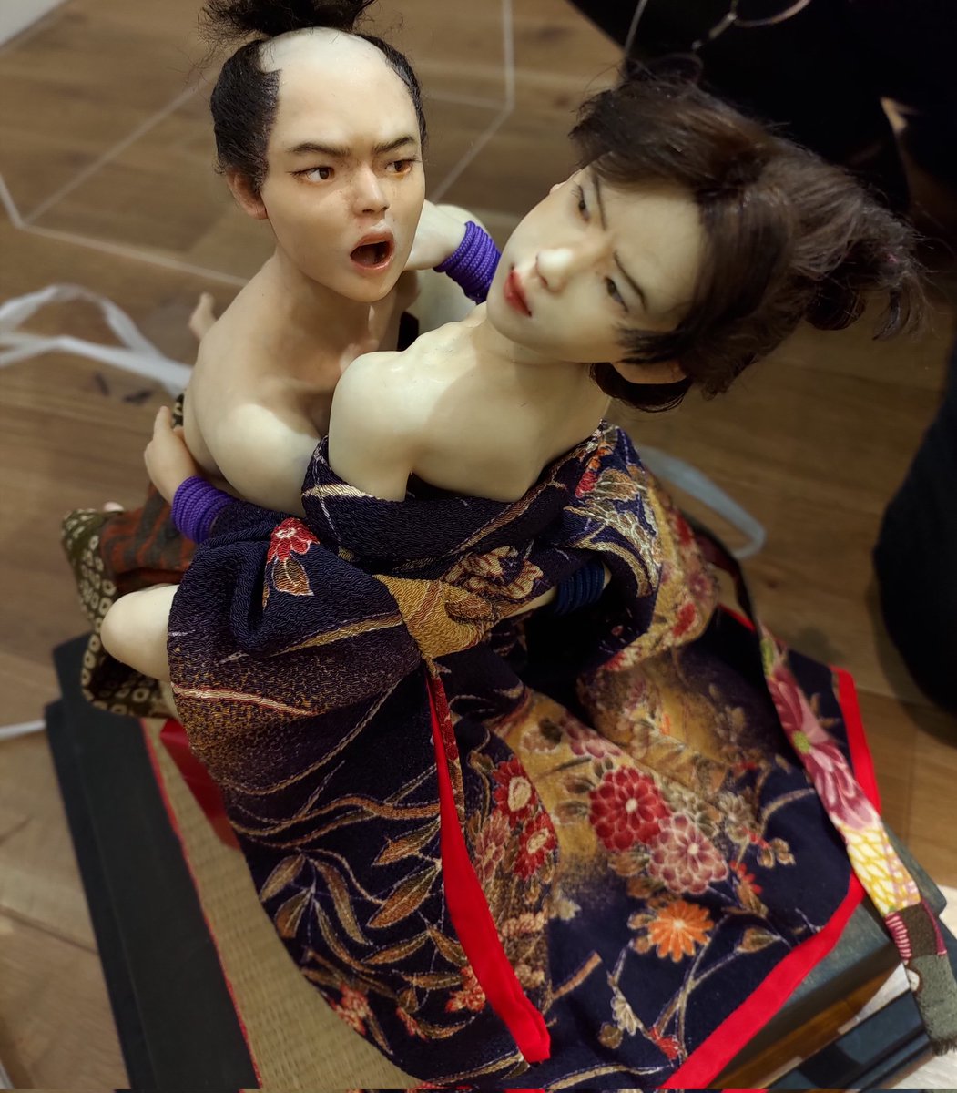 甲秀樹「男色浮世茶屋」2020年#人形 #Doll #フィギュア制作#造形 #樹脂粘土