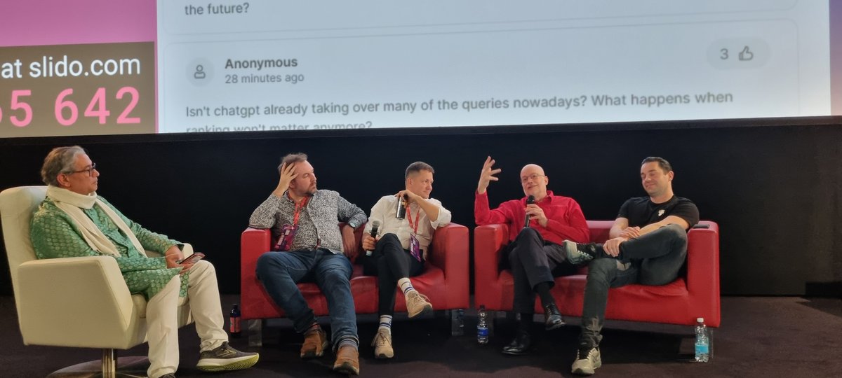 𝄢 Jason Barnard 🇺🇦 (@jasonmbarnard) on Twitter photo Snapshots during the Panel Discussion | Navigating the SEO Landscape: Trends and Tactics at the Digital Marketing Conference Europe 2024 Day 2 with <a href="/Gircys/">Aurimas P. Girčys</a>, <a href="/basgr/">Bastian Grimm</a>, <a href="/dergal/">Gerry White SEO geek</a>, <a href="/sauldie/">Sanjay Sauldie</a>.
#DMEurope2024
<a href="/DME_Conference/">Digital Marketing Europe</a> <a href="/TeamKalicube/">Kalicube</a> Snapshots during the Panel Discussion | Navigating the SEO Landscape: Trends and Tactics at the Digital Marketing Conference Europe 2024 Day 2 with <a href="/Gircys/">Aurimas P. Girčys</a>, <a href="/basgr/">Bastian Grimm</a>, <a href="/dergal/">Gerry White SEO geek</a>, <a href="/sauldie/">Sanjay Sauldie</a>.
#DMEurope2024
<a href="/DME_Conference/">Digital Marketing Europe</a> <a href="/TeamKalicube/">Kalicube</a>