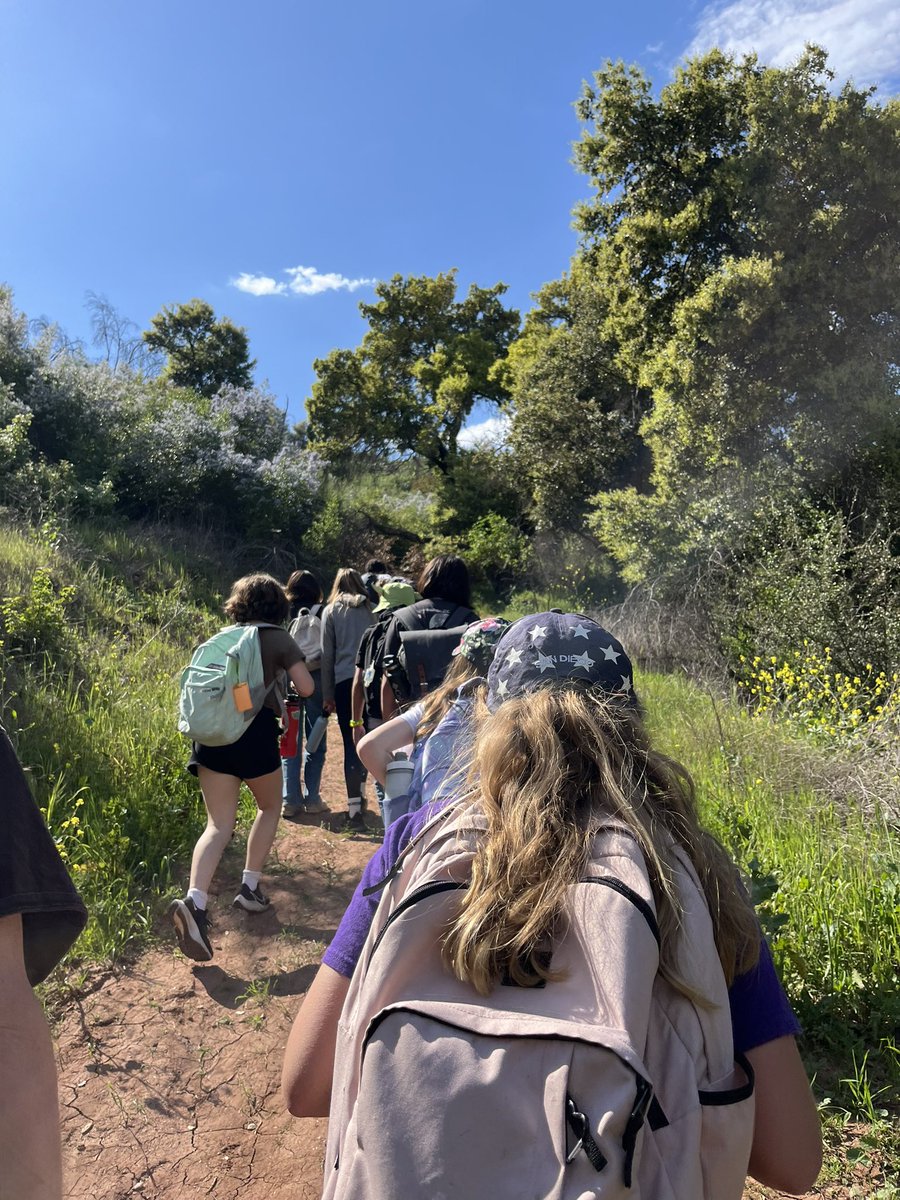 Gorgeous trail hike with @SMS_CVUSD students on day 2 of Outdoor School in beautiful Ojai 💚 #ProudTrustee #CVUSDForward