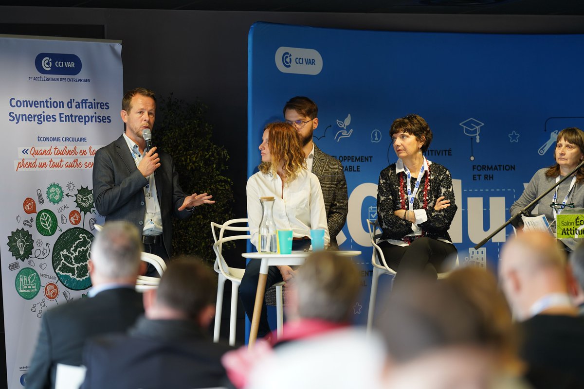 CciCorse's tweet image. ⭐️ Retour en images sur la participation de la CCI de Corse au lancement du projet européen #OPENCIRCULAR 2024-2027
📍Toulon, Le 14 mars 2023

🎯 L&apos;objectif principal de ce projet est de soutenir la compétitivité des PME transfrontalières en activant un processus d&apos;innovation…