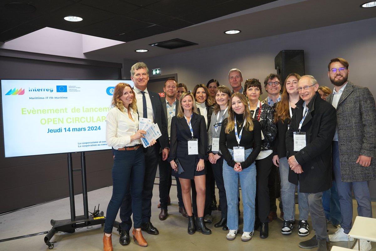 CciCorse's tweet image. ⭐️ Retour en images sur la participation de la CCI de Corse au lancement du projet européen #OPENCIRCULAR 2024-2027
📍Toulon, Le 14 mars 2023

🎯 L&apos;objectif principal de ce projet est de soutenir la compétitivité des PME transfrontalières en activant un processus d&apos;innovation…