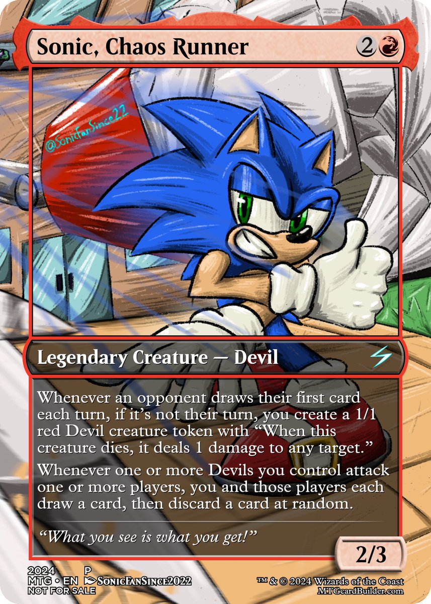 Day 168 of...of finishing a Sonic-Themed Commander deck...the last two...this was awesome and took like half a year, but so worth it. #sonicfanart #DrEggman #SonicTheHedgehog #MTGxSonic Day 168 of...of finishing a Sonic-Themed Commander deck...the last two...this was awesome and took like half a year, but so worth it. #sonicfanart #DrEggman #SonicTheHedgehog #MTGxSonic