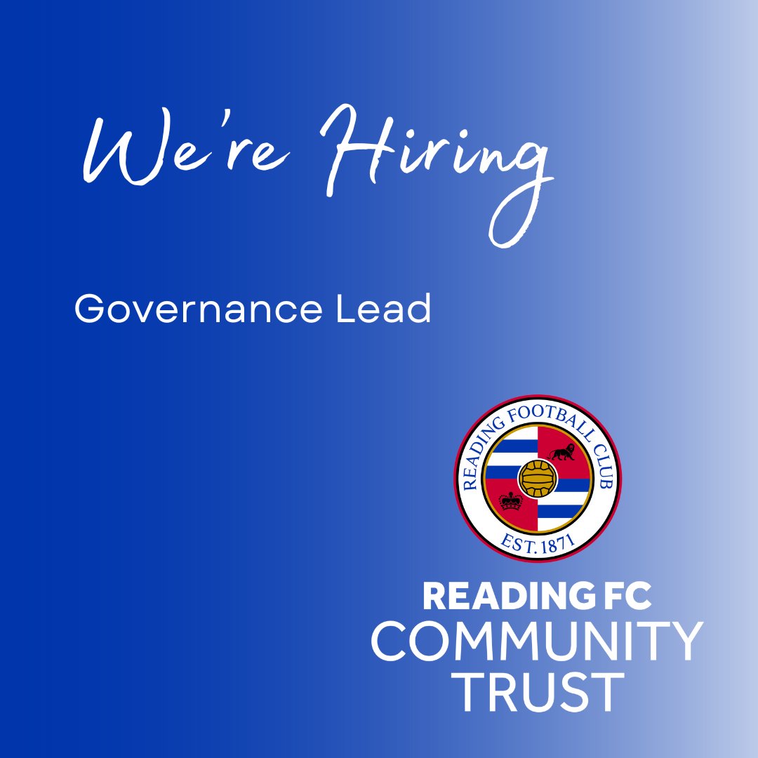 The Trust have an exciting opportunity to join our team as Governance Lead.

The principle responsibility of this role is to ensure the Trust operates within the governance set by both its parent club and major stakeholders.

Click here for the full job description:
