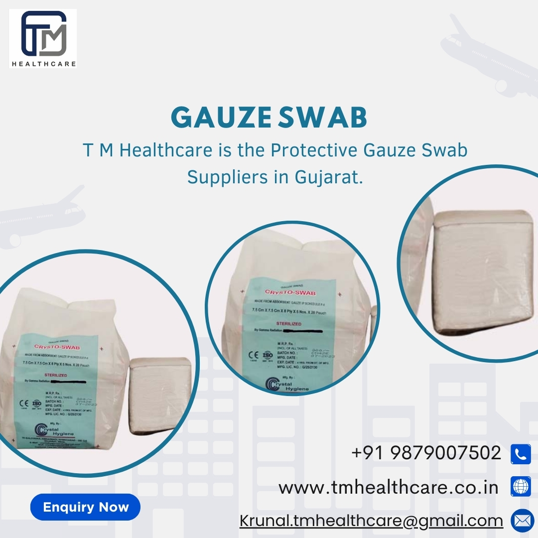 TM Healthcare is one of the best Protective Gauze Swab Traders, Suppliers in Ahmedabad, Gujarat. 🧤
Call Now:
📩 Krunal.tmhealthcare@gmail.com
📲 +91 9879007502

#GauzeSwab #MedicalSupplies #HealthcareProducts #SurgicalEquipment #WoundCare #SterileGauze #MedicalConsumables