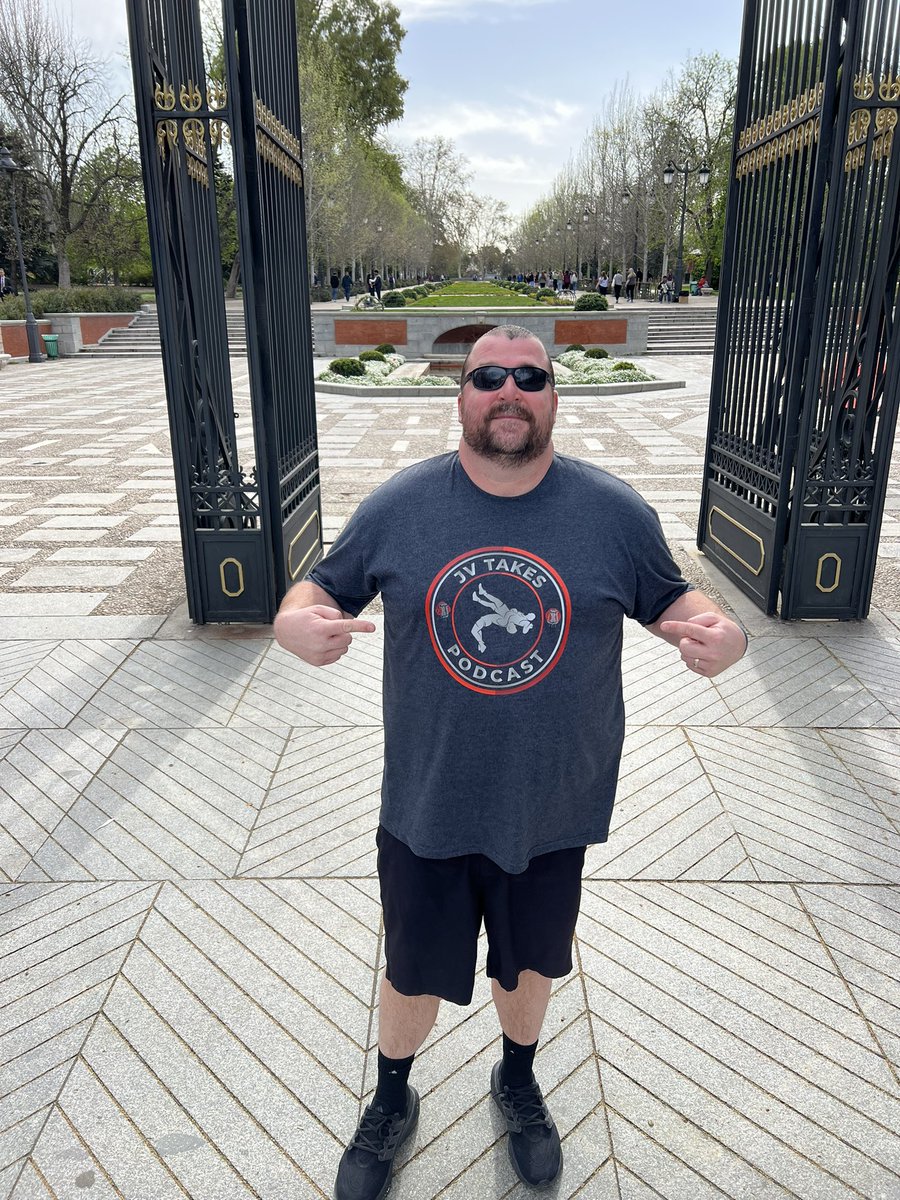 RyanRadke316's tweet photo. Hey @JV_Takes….whats the the furthest your shirts been repped? Whelp rocking it in Madrid, Spain today. Truly Section 1 vs The World today. 
#Section1 https://t.co/JpOlT5Onye