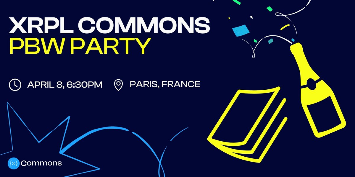 🎉 Join us at XRPL Commons Paris Blockchain Week Party! 🚀 April 8th, 18:30📍at our HQ. Celebrate the launch of our Community Magazine #2 📚 and get a print copy hot off the press 👀. Let's kick off PBW together! RSVP: maglaunch.eventbrite.fr #XRPL #XRPLedger #XRPLCommunity