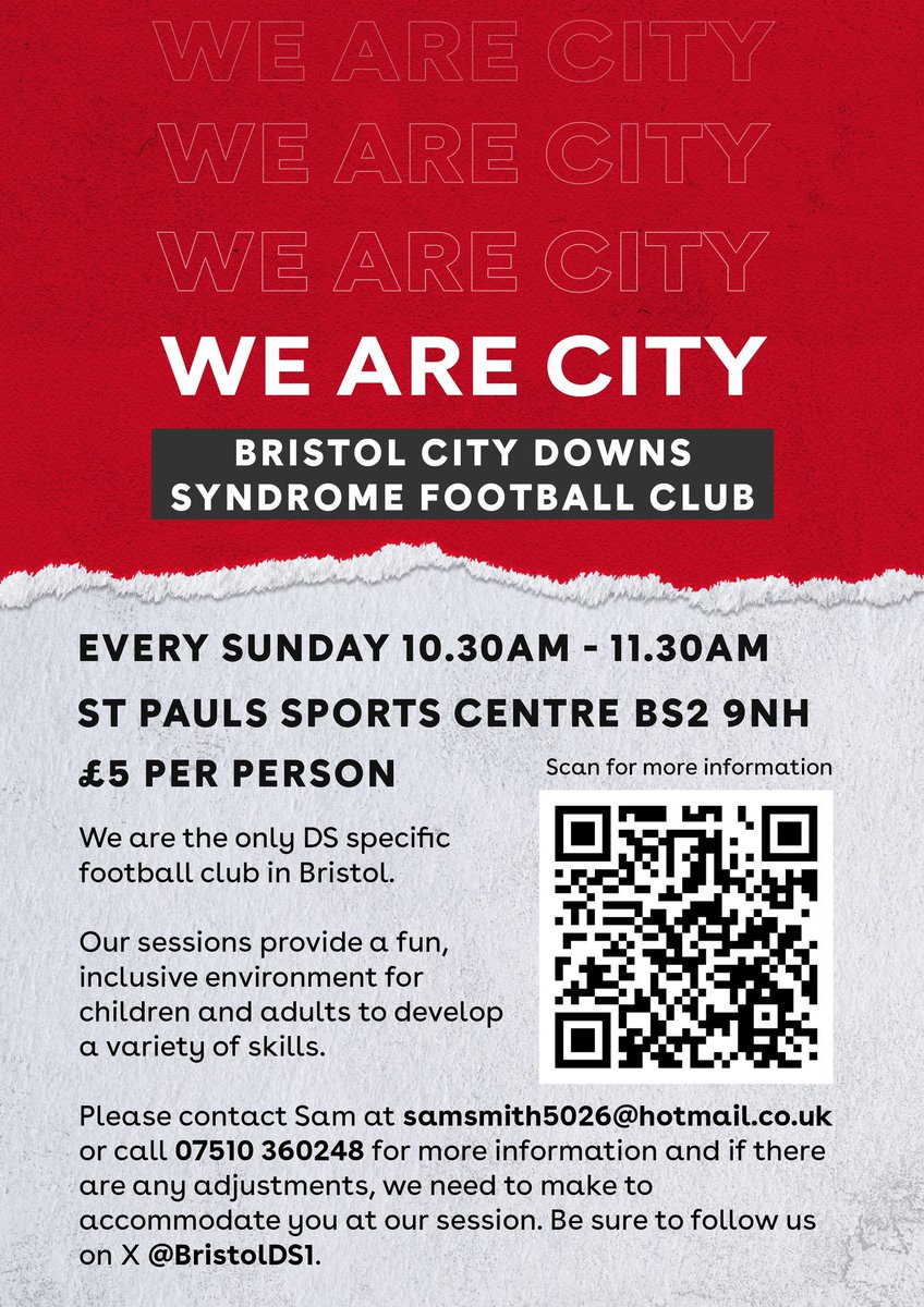 New players are always welcome, session details below 👇 #WorldDownSyndromeDay #WDSD2024 #EndTheStereotypes ⚽️⚽️